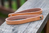 Leather banjo adapter straps in natural
