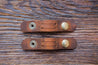 Set of two leather cord keepers 