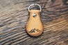 Hand-crafted mountain leather key fob