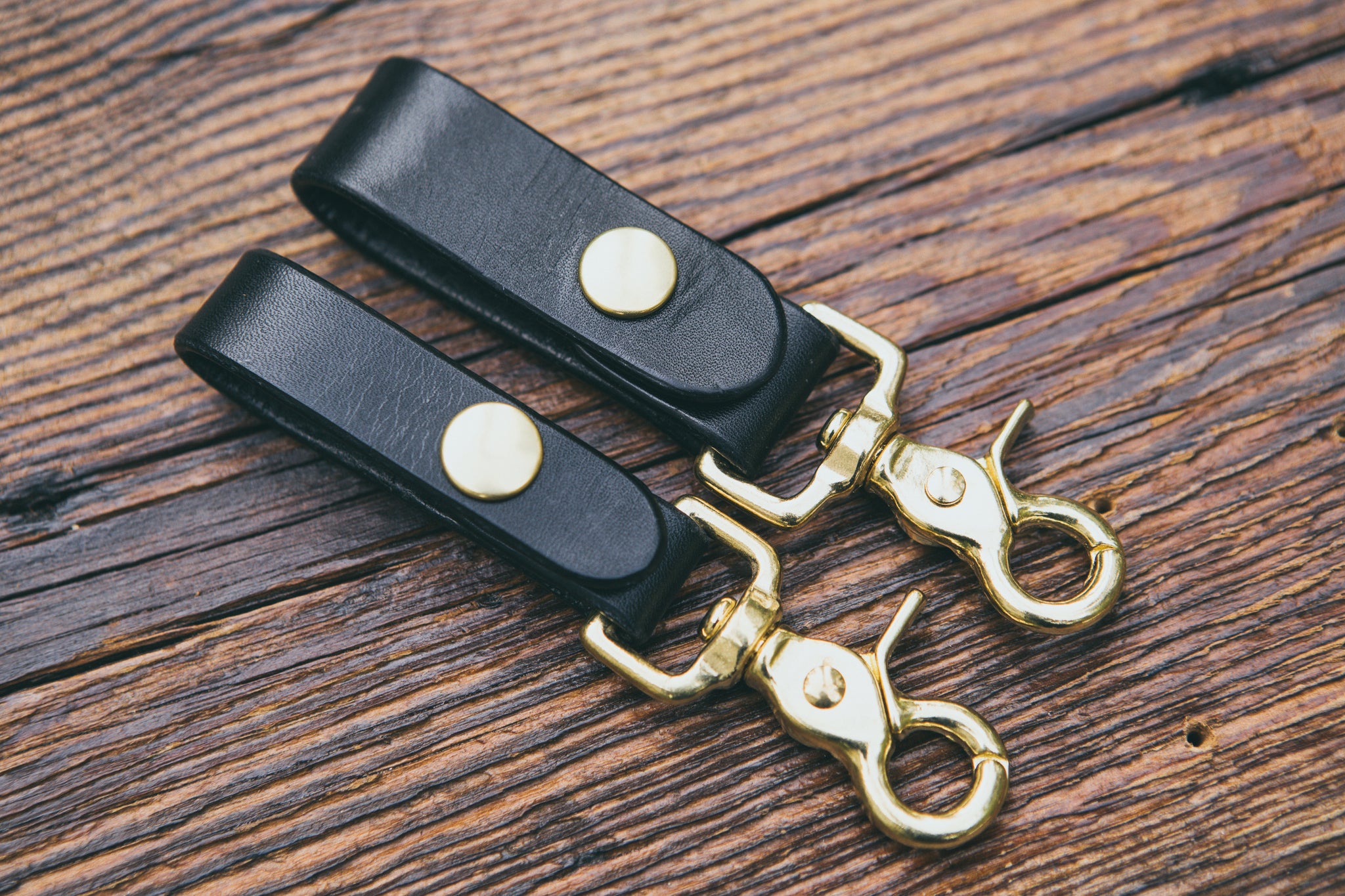 Snaps Leather Key Fob